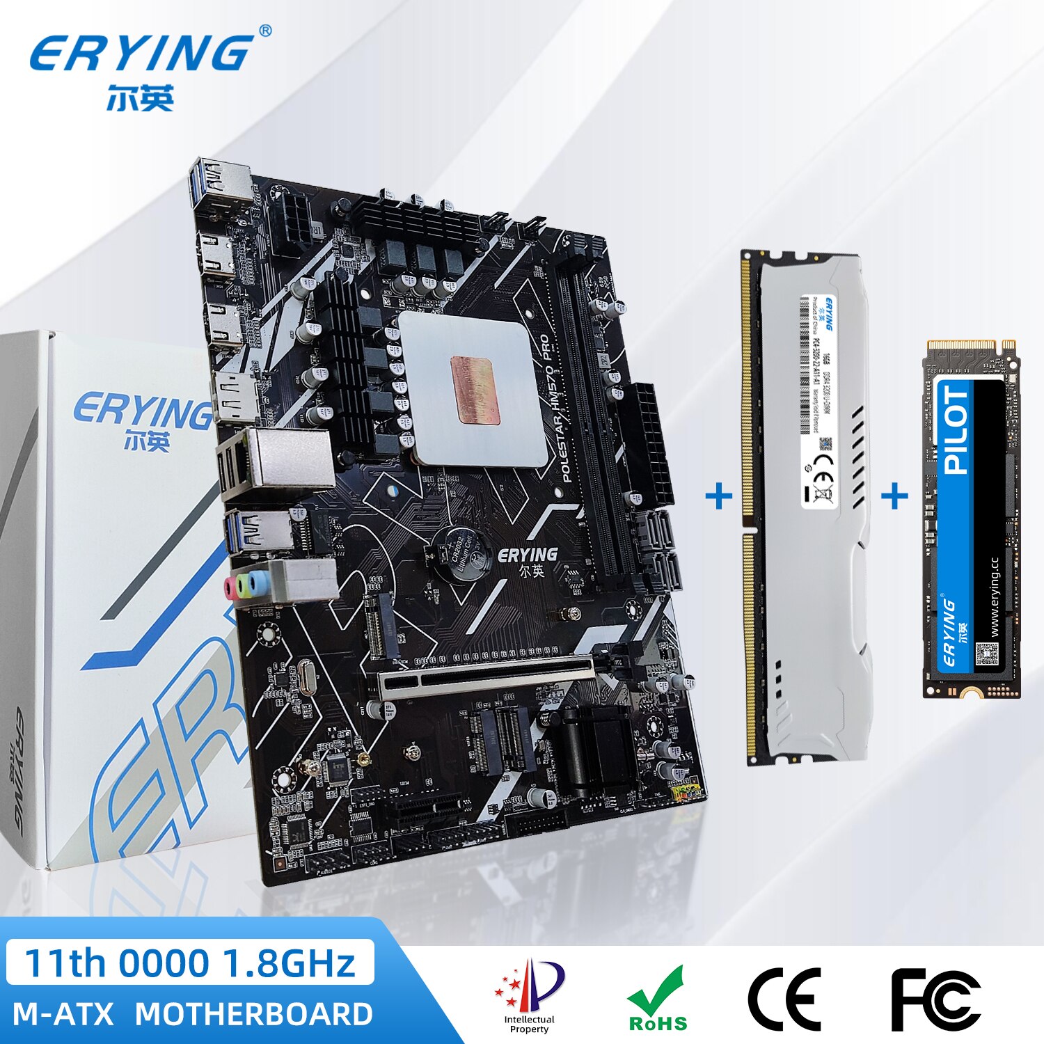 ERYING i5 ŰƮ ӿ PC , Ӻ CPU 11 ھ, 1.8Ghz (I5 11400H ) + RAM 16GB 3200Mhz + 512GB SSD NVMe M.2